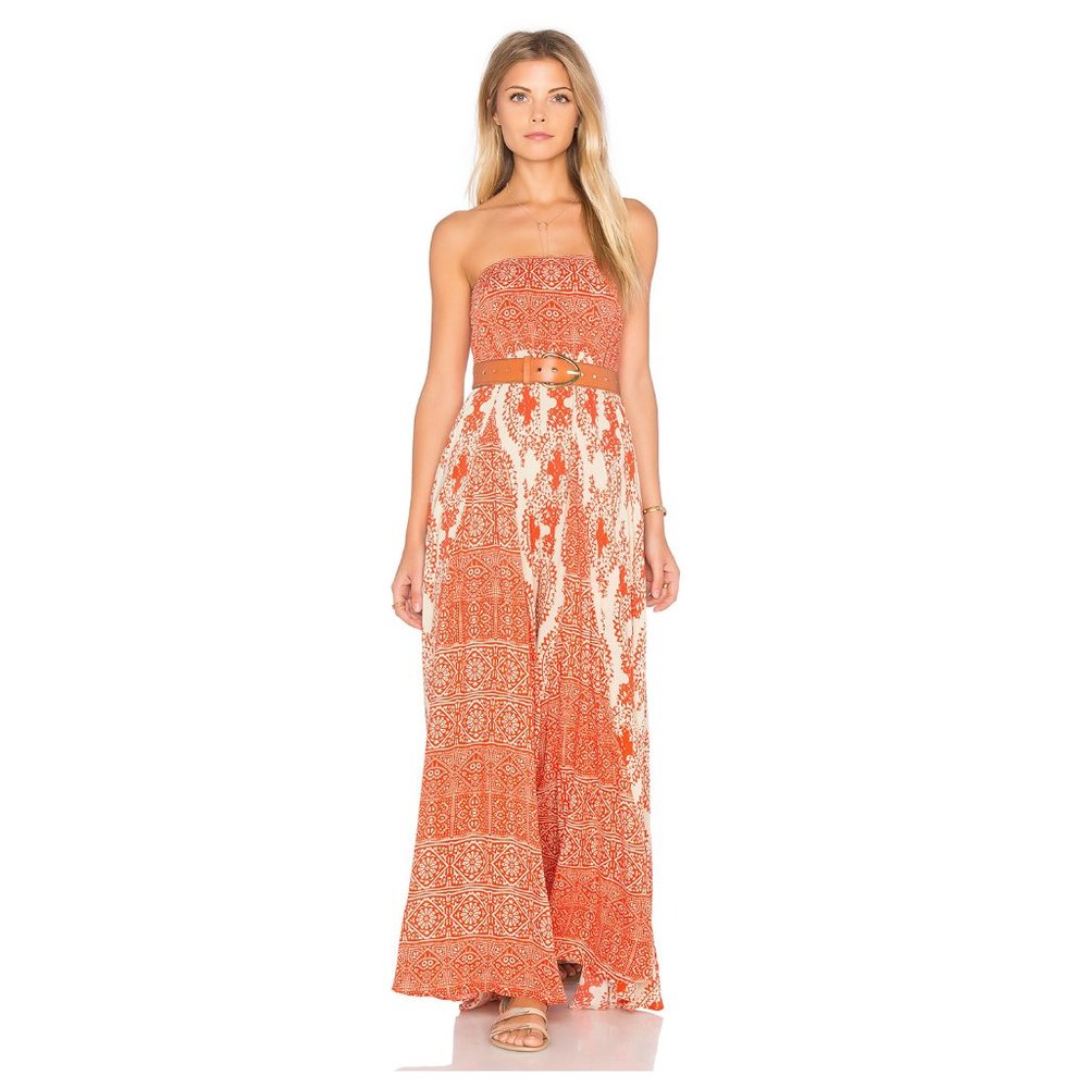 Free People 'Woman of the Water' Print Maxi Dress | Size S